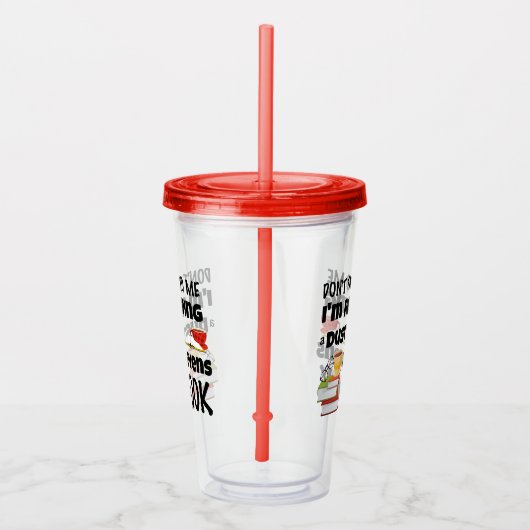 Ik lees een Dustin Stevens boek Acryl Drinkbeker (Rechts)