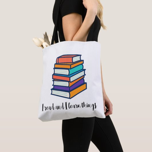 Ik lees en leer dingen tote bag (Dichtbij)