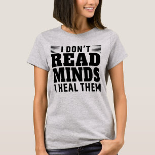 Ik lees geen geestespsychologe vrouwen t-shirt