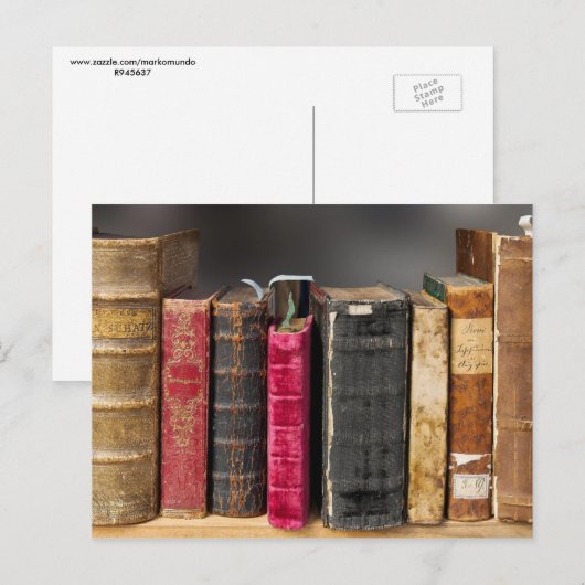 Ik lees graag Antiek boeken Briefkaart (Voorkant / Achterkant)