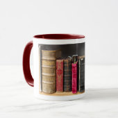 Ik lees graag Antiek  boeken Mok (Voorkant links)