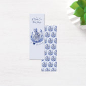 Ik lees graag Bladwijzer van blauwe konijnen Mini Visitekaartjes (Bureau)