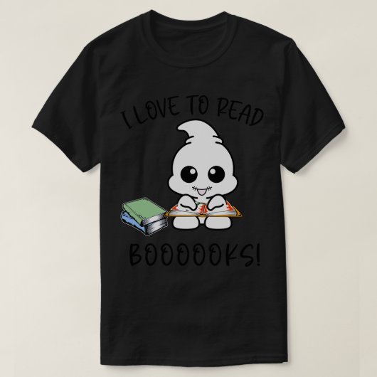 IK LEES GRAAG BOEKEN GRAPPIGE GEEST T-SHIRT (Design voorkant)