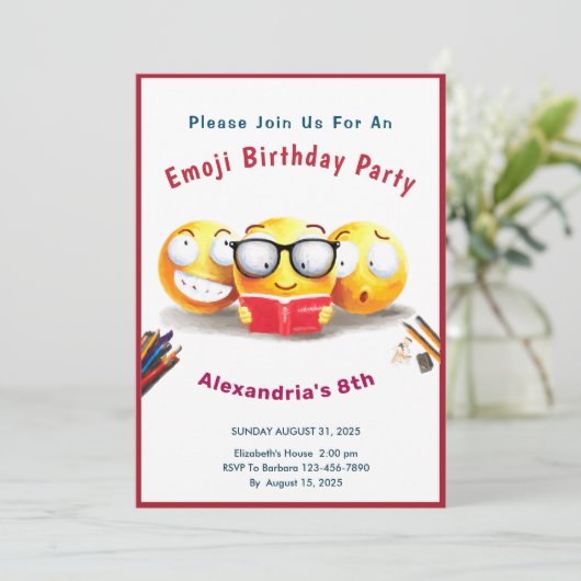 Ik lees graag boeken kaart (Staand voorkant)