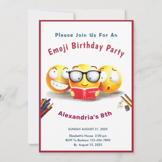 Ik lees graag boeken lezer kaart (Voorkant)