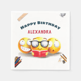 Ik lees graag boeken servet