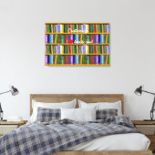 Ik lees graag boeken Thunder_Cove Canvas Afdruk (Insitu (Slaapkamer))