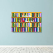 Ik lees graag boeken Thunder_Cove Canvas Afdruk (Insitu (Houten vloer))