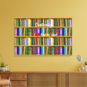 Ik lees graag boeken Thunder_Cove Canvas Afdruk (Insitu (Woonkamer))