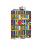 Ik lees graag boeken Thunder_Cove Heupfles (Rechts)