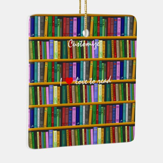 Ik lees graag boeken Thunder_Cove Keramisch Ornament (Rechts)