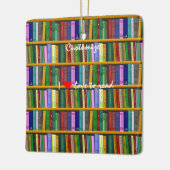 Ik lees graag boeken Thunder_Cove Keramisch Ornament (Links)