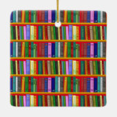 Ik lees graag boeken Thunder_Cove Keramisch Ornament (Achterkant)