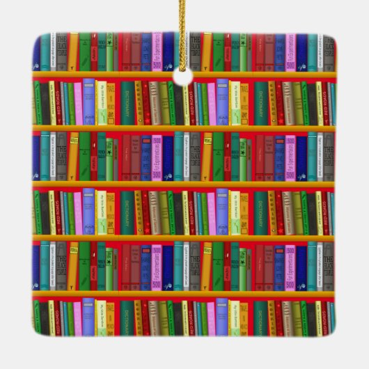 Ik lees graag boeken Thunder_Cove Keramisch Ornament (Achterkant)