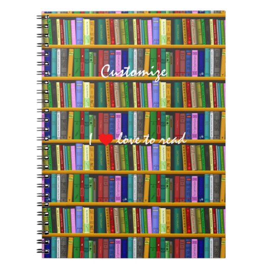 Ik lees graag boeken Thunder_Cove Notitieboek (Voorkant)