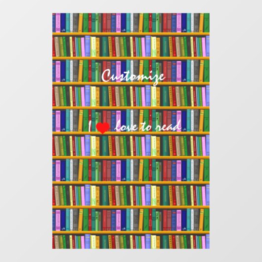 Ik lees graag boeken Thunder_Cove Raamsticker (Vel)