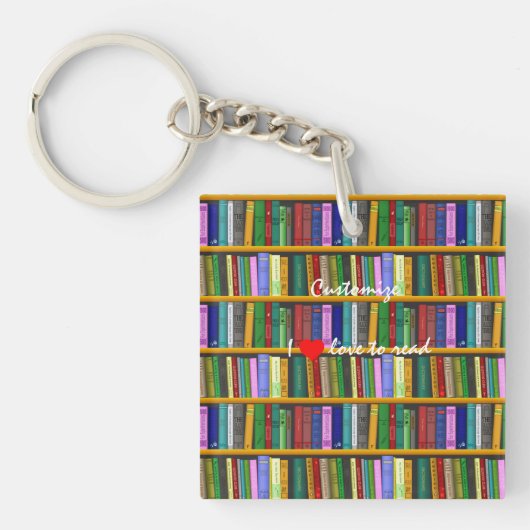 Ik lees graag boeken Thunder_Cove Sleutelhanger (voorkant)