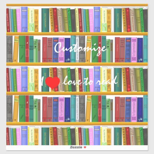 Ik lees graag boeken Thunder_Cove Sticker (Vel)