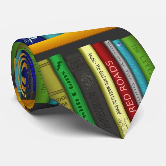 Ik lees graag boeken Thunder_Cove Stropdas (Opgerold)