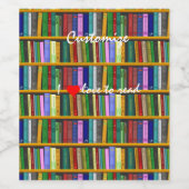 Ik lees graag boeken Thunder_Cove Wijn Etiket (Enkel label)