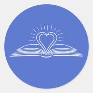 Ik lees graag boeken voor de boekenliefhebber ronde sticker