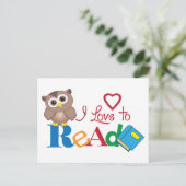 Ik lees graag briefkaart (Staand voorkant)
