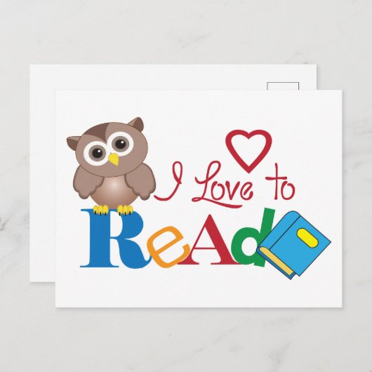 Ik lees graag briefkaart (Voorkant / Achterkant)