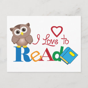 Ik lees graag briefkaart