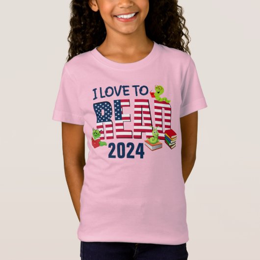 IK LEES GRAAG de Amerikaanse vlag 2024 Kinder T-shirt (Voorkant)