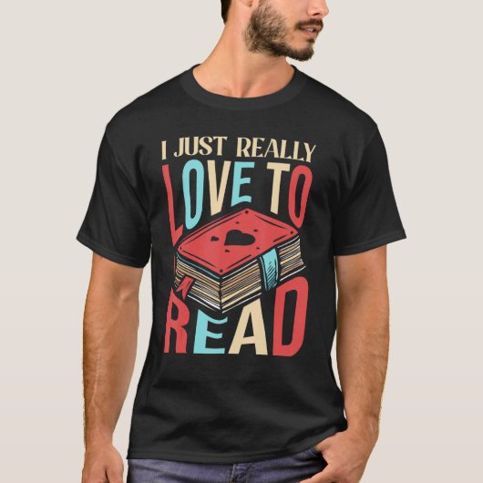 Ik lees graag de Bibliotheek van Boeklezers T-shirt (Voorkant)