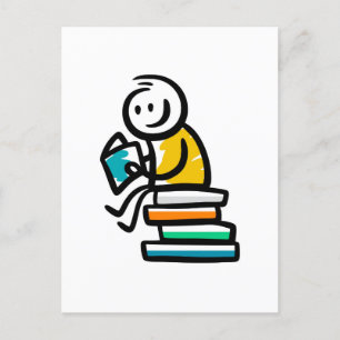 Ik lees graag feestdagenkaart