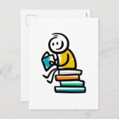 Ik lees graag feestdagenkaart (Voorkant / Achterkant)