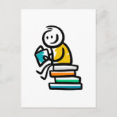 Ik lees graag feestdagenkaart (Voorkant)