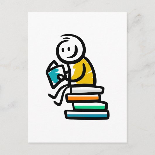 Ik lees graag feestdagenkaart (Voorkant)