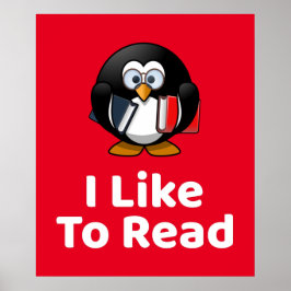 Ik lees graag het Poster van Penguin