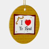 Ik lees graag keramisch ornament (Rechts)