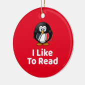 Ik lees graag keramisch ornament (Links)