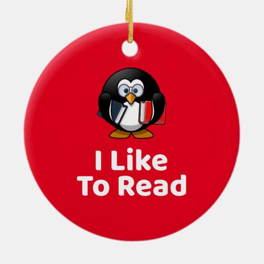 Ik lees graag keramisch ornament (Achterkant)