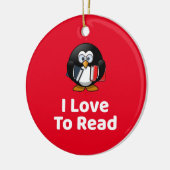 Ik lees graag keramisch ornament (Links)