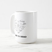 Ik lees graag koffiemok (Voorkant links)