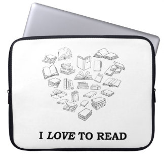Ik lees graag laptop sleeve