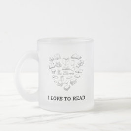 Ik lees graag matglas koffiemok
