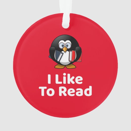 Ik lees graag ornament (achterkant)