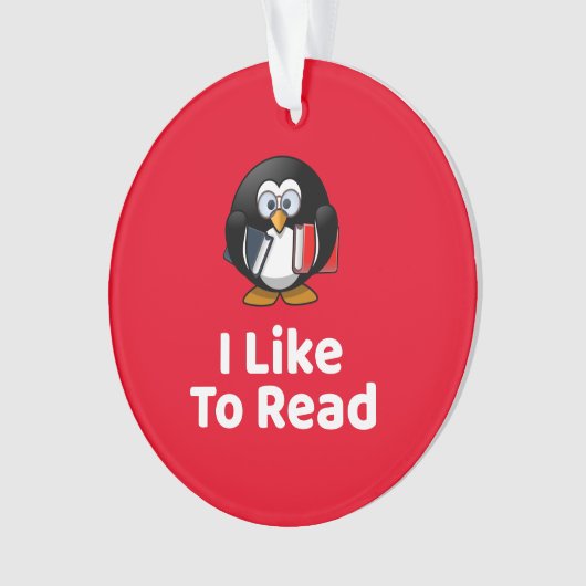 Ik lees graag ornament (voorkant)