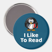 Ik lees graag Penguin Magnet (Voorkant / Achterkant)