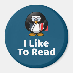 Ik lees graag Penguin Magnet