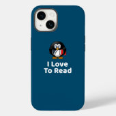 Ik lees graag Pinguïn Grappig Lezen Case-Mate iPhone Case (Achterkant)