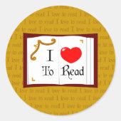 Ik lees graag ronde sticker (Voorkant)