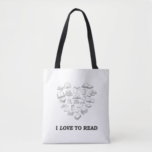 Ik lees graag tote bag (Voorkant)