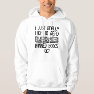 Ik lees graag verboden boeken, oké? hoodie